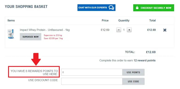 claiming myprotein reward points-myprotein-discount-code