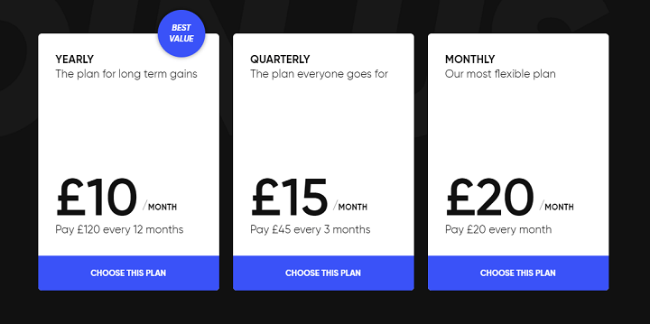 Fiit Membership Options