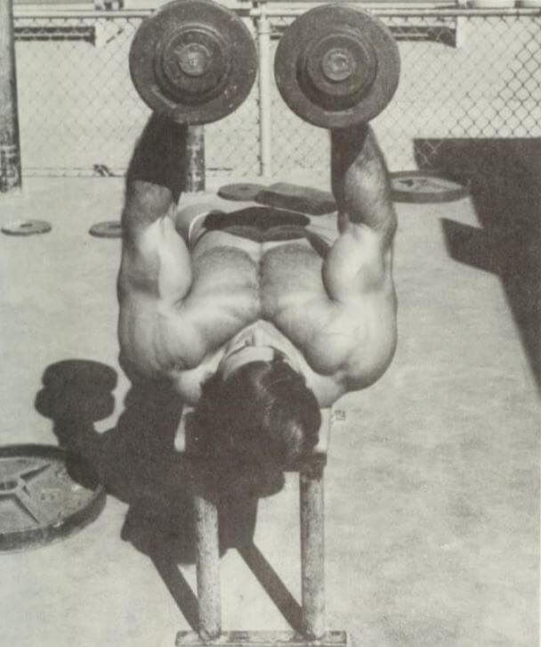 Franco Columbu Workout Review - Lying Laterals Flys