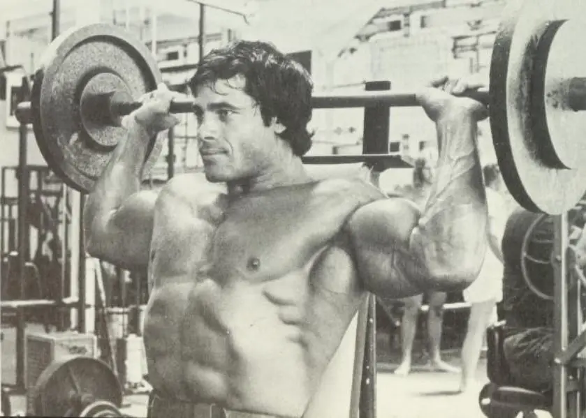 Franco Columbu Workout Review - Seated Press Behind Neck